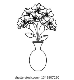 vase with flowers icon
