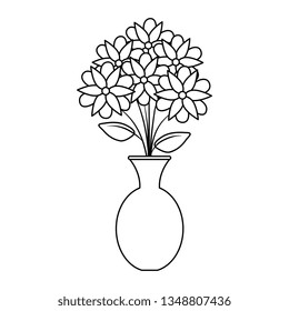 vase with flowers icon