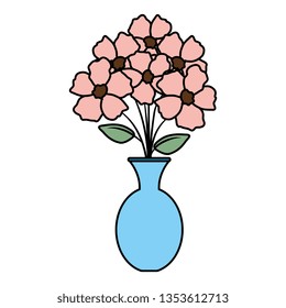 vase with flowers icon