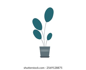 Vase Flowers, Vector Silhouette. Vase Flowers Vector Silhouette on White Background, Floral Art for Decoration and Design, Isolated Flower Vase Illustration