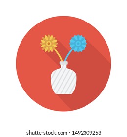 vase glyph flat vector icon