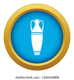 Vase icon blue vector isolated on white background for any design