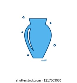 Vase icon design vector