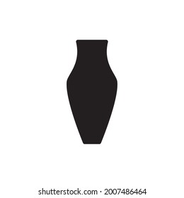 Vase Icon Design Vector Graphic Illustration Template In Trendy Flat Style Sign And Symbol . Suitable for website design, logo, app, and ui. EPS 10.