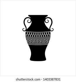 Vase Icon, Flower Vase Icon Vector Art Illustration