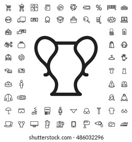 Vase icon illustration isolated vector sign symbol