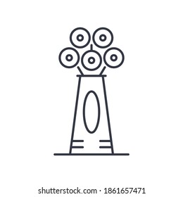 Vase icon, linear isolated illustration, thin line vector, web design sign, outline concept symbol with editable stroke on white background.