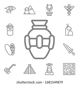 Vase icon. Mythology icons universal set for web and mobile