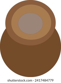 Icono de jarrón sobre fondo blanco