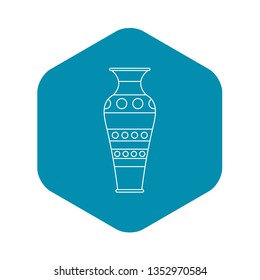 Vase icon. Outline illustration of vase vector icon for web