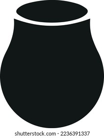 Vase icon, sign or symbol. Premium pictogram in trendy outline style. Vase pixel perfect vector icon isolated on a white background.