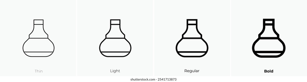 vase icon. Thin, Light Regular And Bold style design isolated on white background