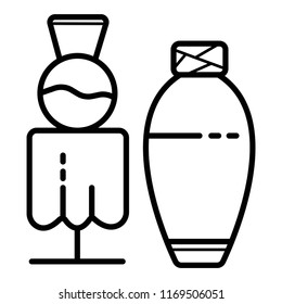 Vase icon vector