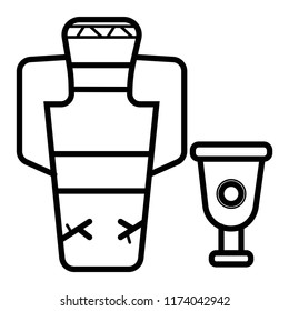 Vase icon vector
