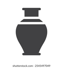 Vase icon Vector logo outline