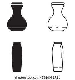 vase icon vector template illustration logo design