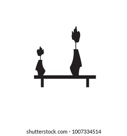 vase icon.black design color