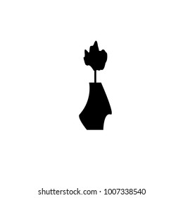 vase icon.black design color