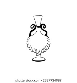 vase illustration vector with concept