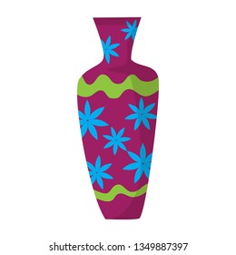 vase isolated illustration on white background