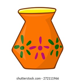 vase isolated illustration on white background