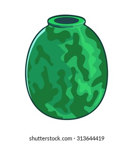 vase isolated illustration on white background