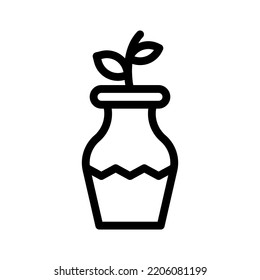 vase line icon illustration vector graphic
