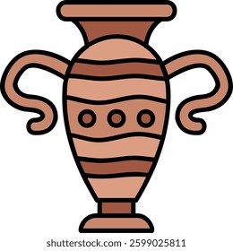 Vase Line vector Icon Design