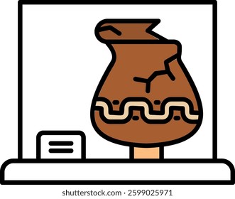 Vase Line vector Icon Design