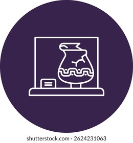Vase Line vector Icon Design