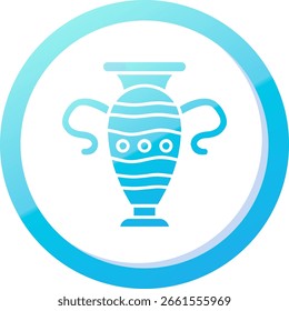 Diseño de icono de Vector de línea de florero