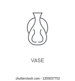 Vase linear icon. Vase concept stroke symbol design. Thin graphic elements vector illustration, outline pattern on a white background, eps 10.