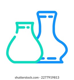 vase living room color icon vector. vase living room sign. isolated symbol illustration