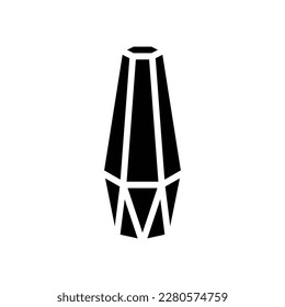 vase living room glyph icon vector. vase living room sign. isolated symbol illustration