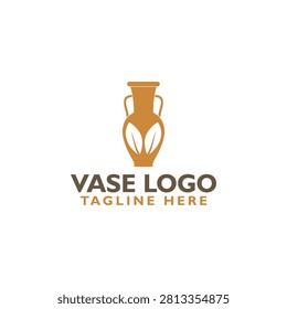 Vase logo icon isolated on white background