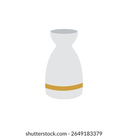 vaso caneca jarro jarro saquê garrafa símbolo emoji ícone ícone vetor ilustração