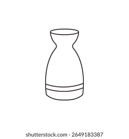 vaso caneca jarro jarro saquê garrafa símbolo emoji ícone ícone vetor ilustração