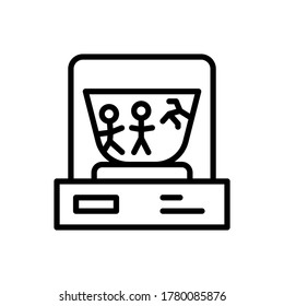 Vase, museum icon. Simple line, outline vector elements of historical things icons for ui and ux, website or mobile application