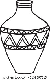  vase with petals on a white background