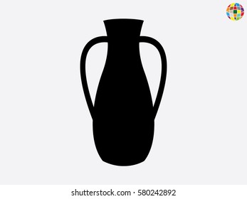 vase, pitcher, icon, vector illustration eps10