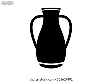 vase, pitcher, icon, vector illustration eps10