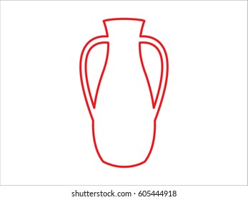 vase, pitcher, icon, vector illustration eps10