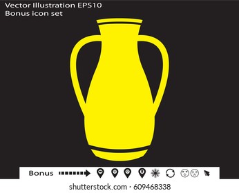 vase, pitcher, icon, vector illustration eps10