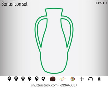 vase, pitcher, icon, vector illustration eps10