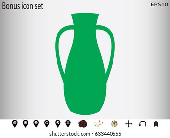 vase, pitcher, icon, vector illustration eps10