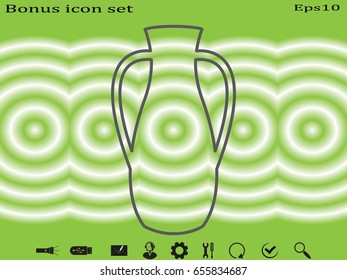 vase, pitcher, icon, vector illustration eps10