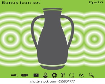 vase, pitcher, icon, vector illustration eps10