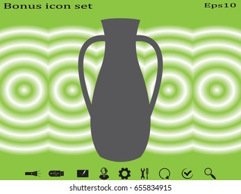 vase, pitcher, icon, vector illustration eps10