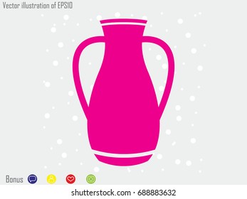 vase, pitcher, icon, vector illustration eps10