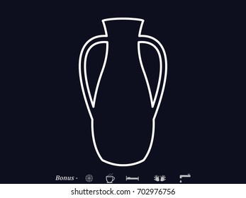 vase, pitcher, icon, vector illustration eps10